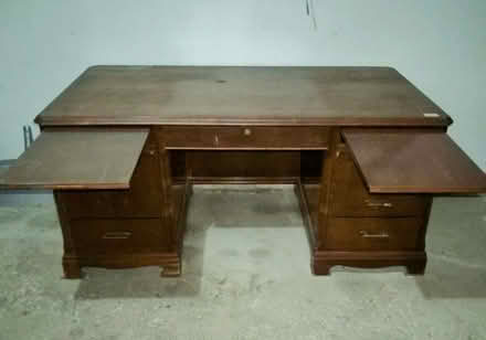 Photo of free Large Wood Executive Desk (Near Mooseheart 60510) #2