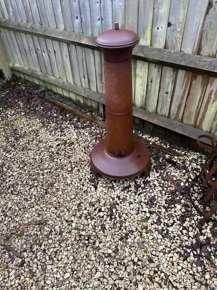 Photo of free Chiminea top , rusted garden (Hook) #2