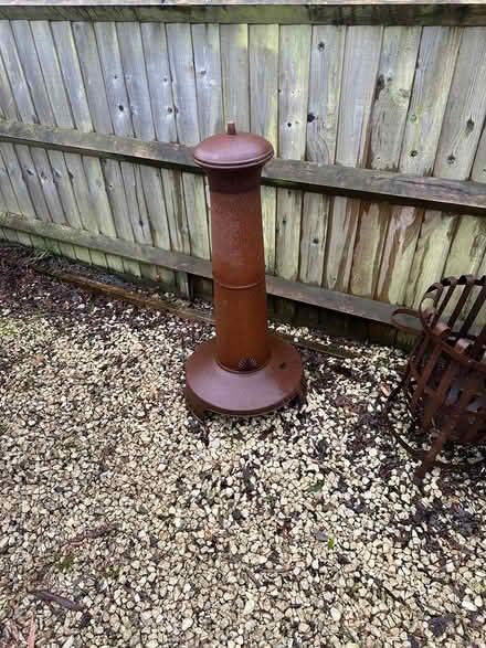 Photo of free Chiminea top , rusted garden (Hook) #1