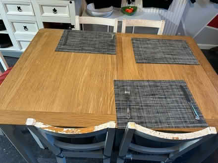 Photo of free Extendable table and chairs (Paston, Peterborough) #2