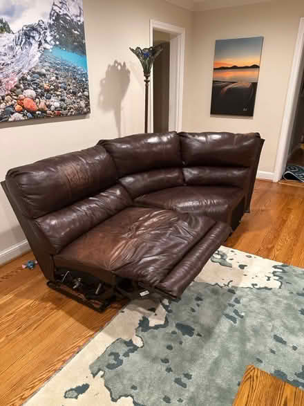 Photo of free Leather sectional pieces (South Arlington) #1