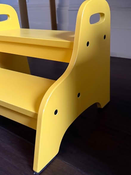 Photo of free Yellow wooden stool for kids (High St Ken W8) #2