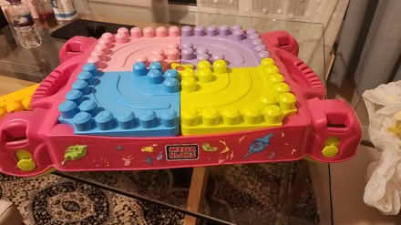 Photo of free Megablox table with blocks (Ham TW10) #2