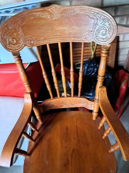 Photo of free Solid Pine Oval Table & 4 Chairs (Wirksworth DE4) #1