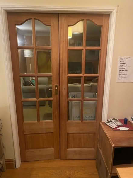 Photo of free 2 hardwood doors (Ripon HG4) #1