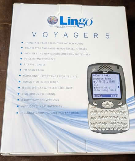 Photo of free Lingo Voyager 5 dedicated translator (Watertown/Belmont line) #1