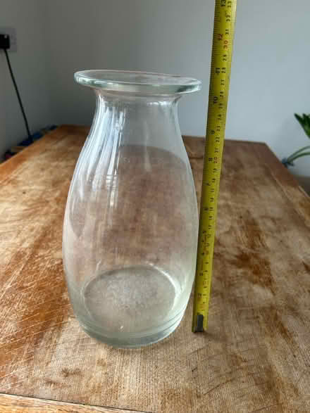 Photo of free Large round base glass vase (Royston, by the station (SG8)) #3