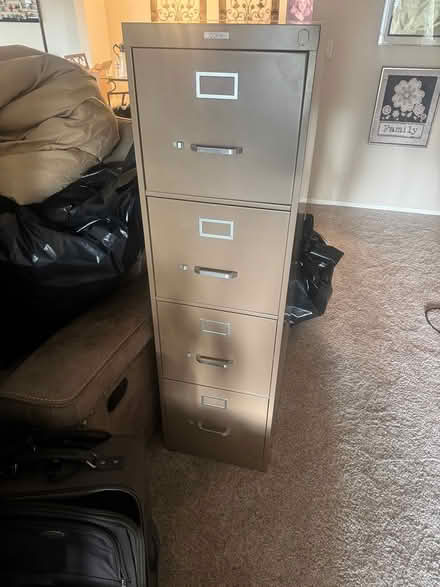 Photo of free Metal Filing Cabinet 4 drawers (Rancho Bernardo) #1