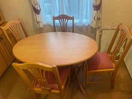 Photo of free 4 dining chairs and table (Hamworthy BH15) #1