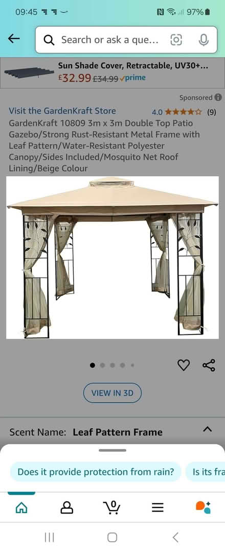 Photo of Gazebo frame (Meole Brace SY3) #1