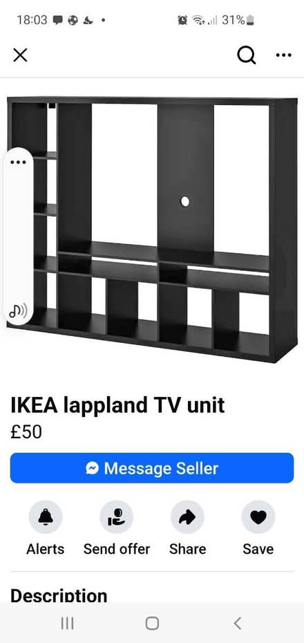 Photo of free tv unit ikea lappland (WF13 Bradford Rd Dewsbury) #1