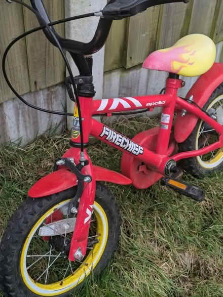 Photo of free Little Boy's First Bike, 12" Wheels, Fireman Themed (Kilnhouse Estate FY8) #1