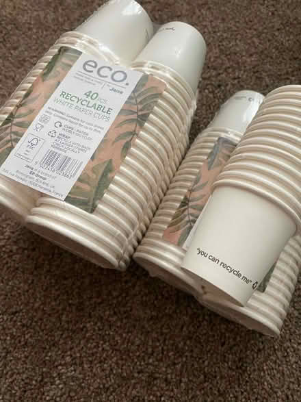 Photo of free White paper cups (shot size) (Boldmere B73) #1