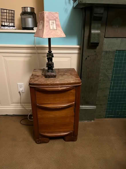 Photo of free Night stand with lamp (North side) #1