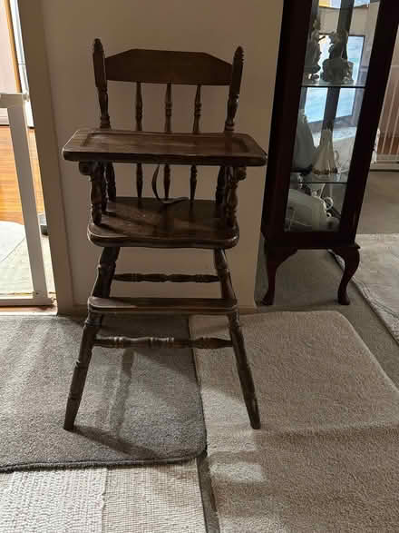 Photo of free Timber highchair (Wantirna sth) #1