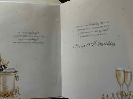 Photo of free 80th birthday card (RG21 Brookvale, Basingstoke) #2