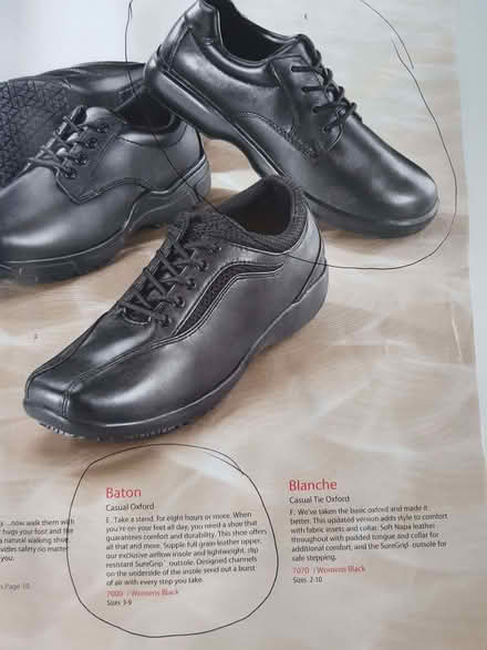 Photo of free Ladies sz 8 work safety shoes (Blacklands TN34) #1