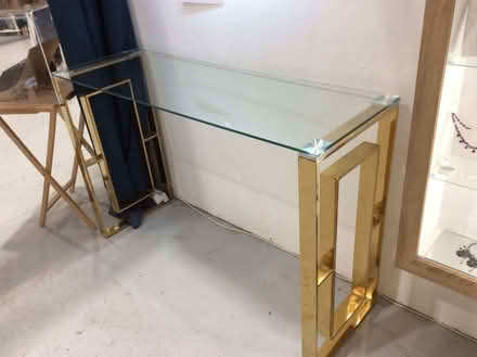 Photo of free Gold and glass console tables (Porthleven TR13) #1