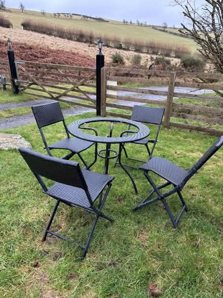 Photo of free Garden table with 4 chairs (Bettws-y-crwyn LD7) #1