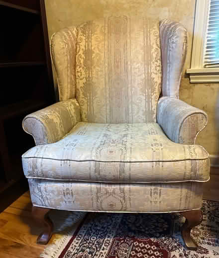 Photo of free 2 upholstered Wing Back Chairs (Burien -North) #2