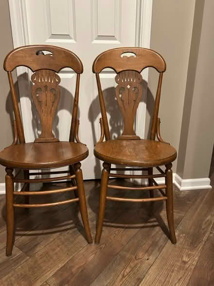 Photo of free 2 dining chairs (Warrenville and Herrick Roads) #1