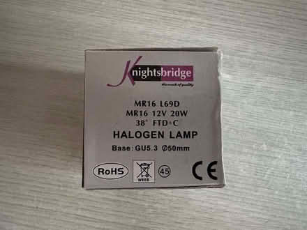 Photo of free 4 x MR16 GU5.3 20W Halogen Spotlight Bulbs (Warm White) (Westerham TN16) #2