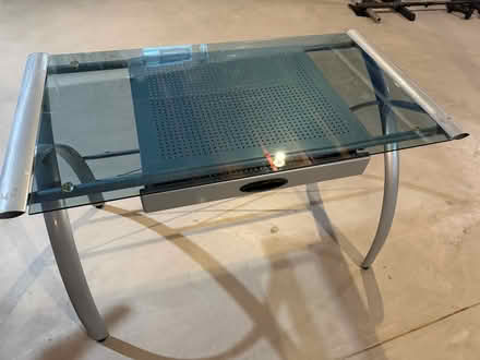 Photo of free Glass Top Desk (Westerville near Heritage Park) #1