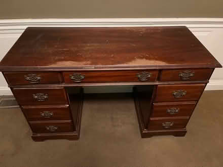 Photo of free Solid wood desk (North side) #2