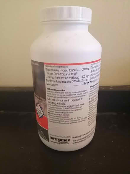 Photo of free Cosequin Supplement for Dogs (Old Ottawa East) #2