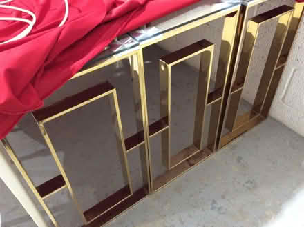 Photo of free Gold and glass console tables (Porthleven TR13) #2