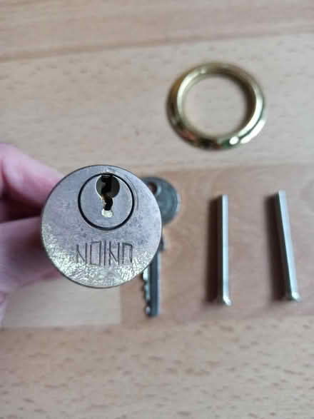 Photo of free Old Rim Lock Cylinder with key (Woking GU22) #2