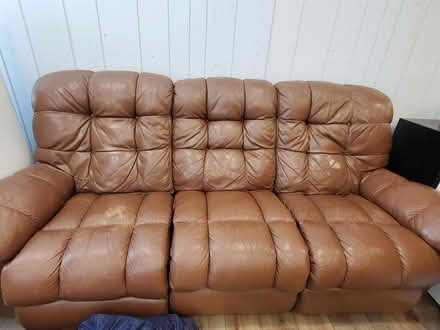 Photo of free Leather Sofa (Ridgefield) #1