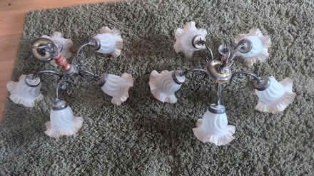 Photo of free 2 ceiling lights. 80's style (Presteigne) #1