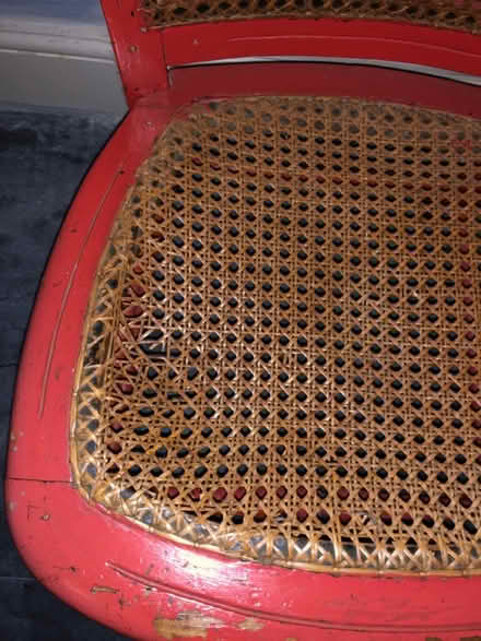 Photo of free red cane chair (botley road OX2) #3