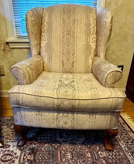 Photo of free 2 upholstered Wing Back Chairs (Burien -North) #3