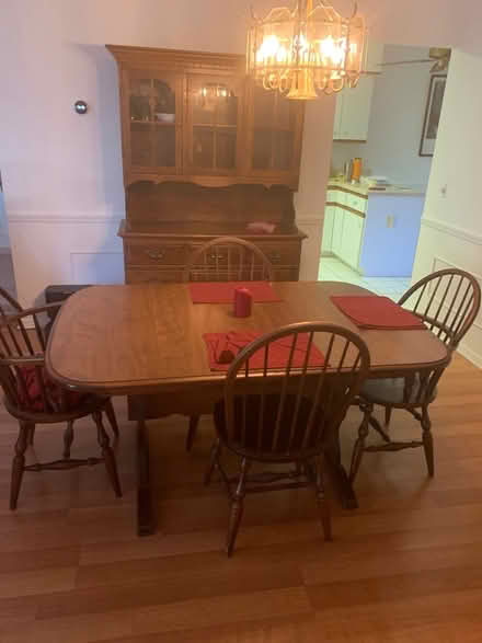 Photo of free Dining room set with hutch (Off Oslo) #1