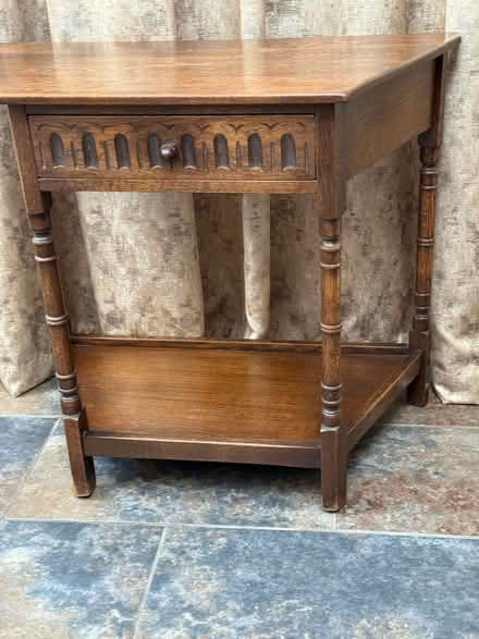 Photo of free 'Old Charm' small table with drawer and shelf (Craigleith EH4) #1