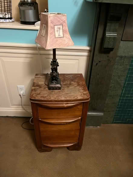 Photo of free Night stand with lamp (North side) #2