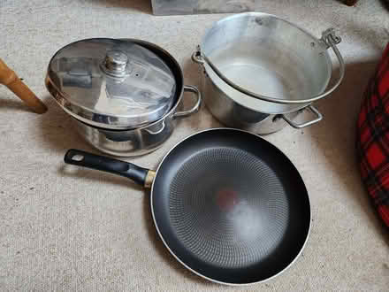 Photo of free Stock pot, jam pan, large frying pan (Radbrook Green SY3) #1