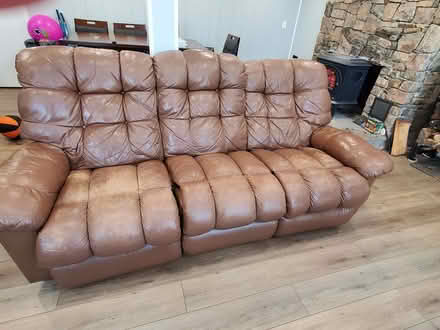 Photo of free Leather Sofa (Ridgefield) #3