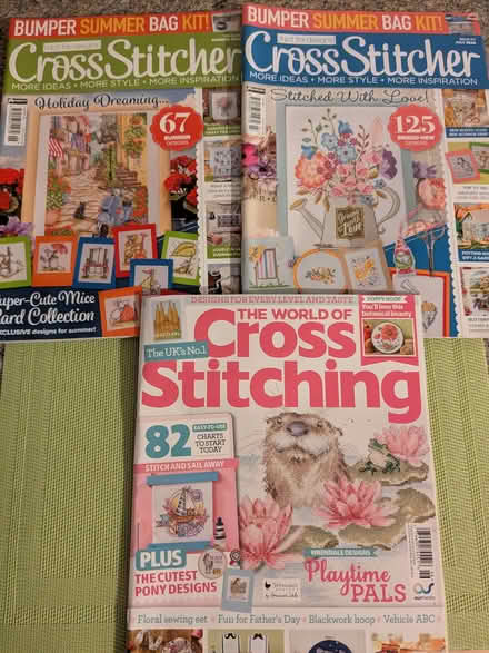 Photo of free Three Cross Stitching Magazines (Beulah Hill SE19) #1