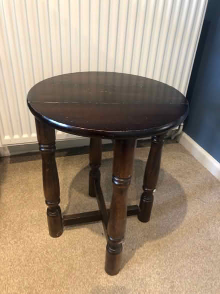 Photo of free Small folding round side table (Knuts) #1