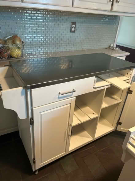 Photo of free Kitchen cart/island stainless steel (Arlington Heights) #3