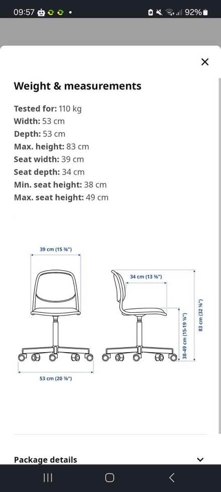 Photo of free Desk chair (Lower Caversham, RG4) #3