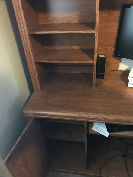 Photo of free Desk with extra storage (Plymouth, MI) #2