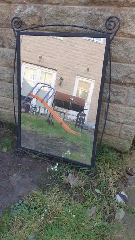 Photo of free Garden mirror (WF13 Bradford Rd Dewsbury) #1