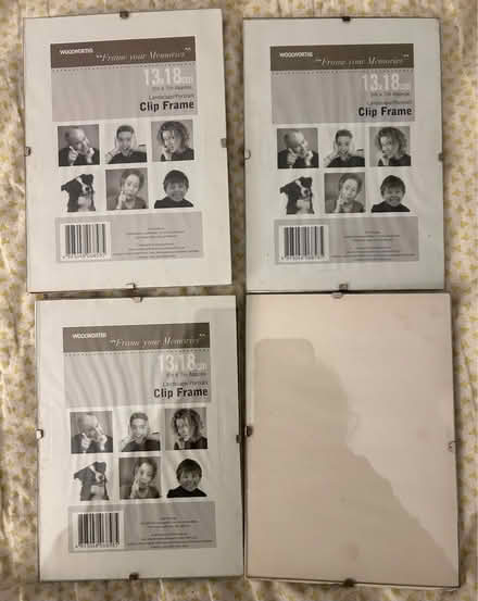 Photo of free Four 13 x 18 cm clip frames (Chorleywood WD3) #1