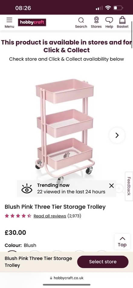 Photo of free Hobbycraft trolley (Bath BA2) #1