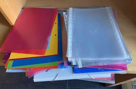 Photo of free Plastic folders and zip bags etc (Shepherds Bush) #2