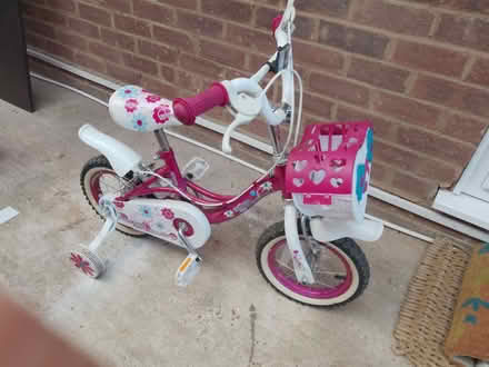 Photo of free Girls bike with stabilisers (Cranfield MK43) #1